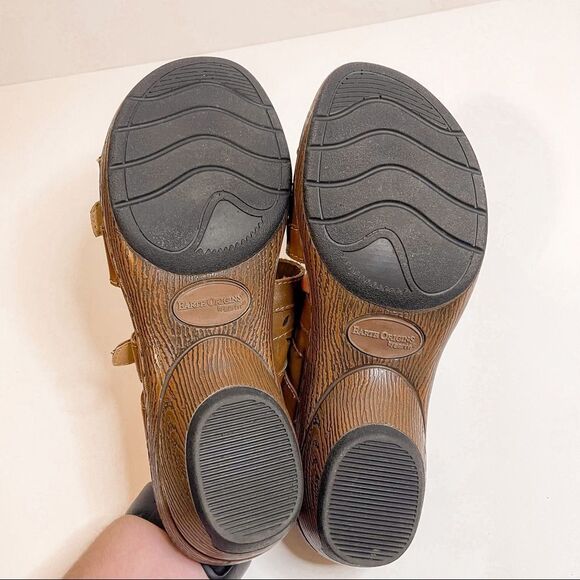 Earth Origins Mariah Double Strap Slip On Tan Sandals Size 8.5 - Picture 7 of 8